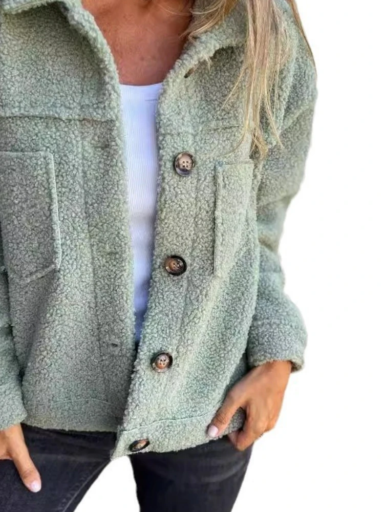 Veste en Polaire Femme – Cardigan Long Décontracté – Image 5