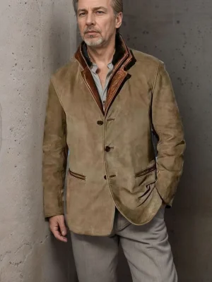 Veste Rétro Homme en Coton – Style Safari Décontracté