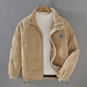 Veste en Velours Côtelé Homme – Chaude et Tendance Hiver