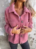 Veste en Polaire Femme – Cardigan Long Décontracté