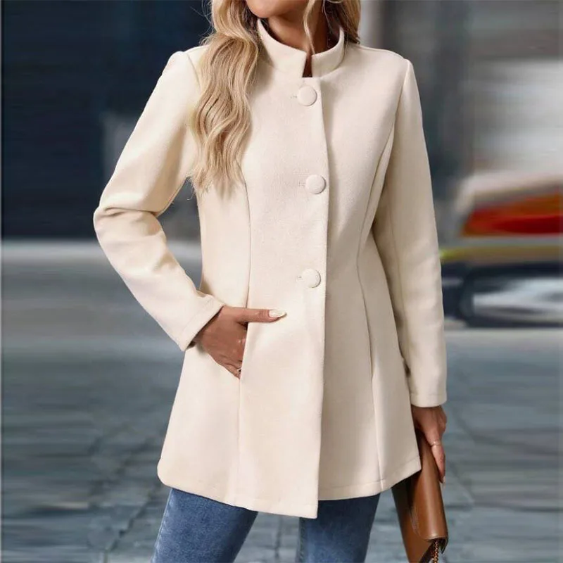 Manteau Long en Laine Femme – Style Coréen Élégant – Image 4