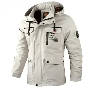Veste Coupe-Vent Homme – Imperméable à Capuche