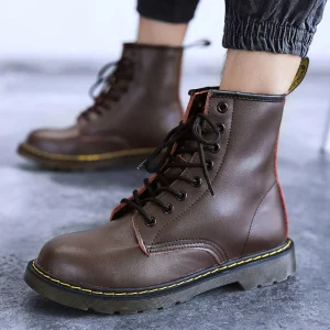 Bottes Homme Femme – Cuir Véritable, Imperméables et Antidérapantes