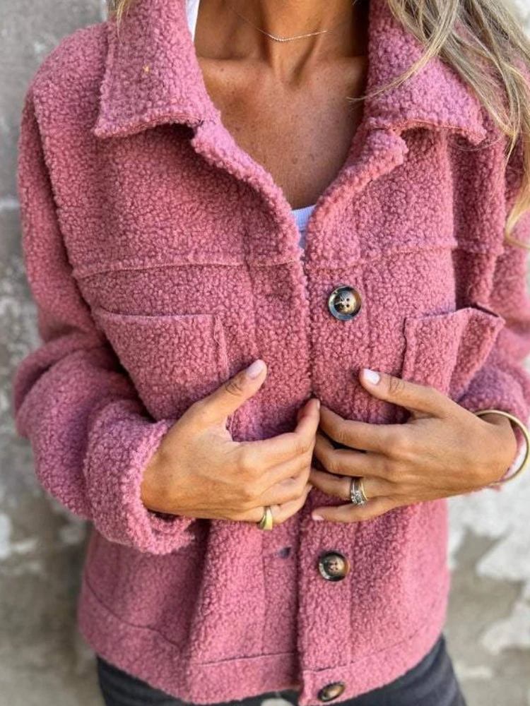 Veste en Polaire Femme – Cardigan Long Décontracté – Image 6