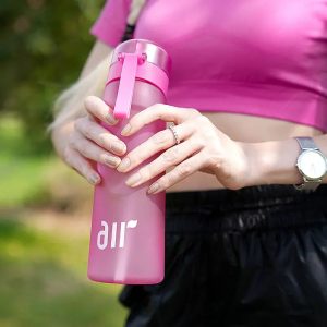 Bouteille d’Eau Sport Air avec Paille – Saveur Aléatoire, Anti-Fuite